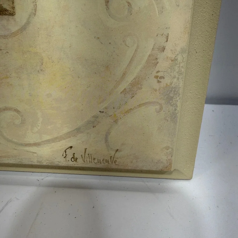 F. de Villeneuve 3D Shell Starfish Wall Art Plaques Set of 2 Cream Tan Canada